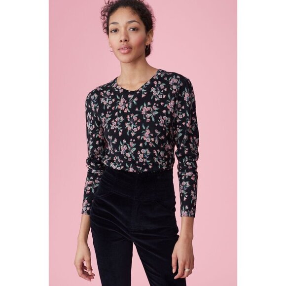 Rebecca Taylor Tilda Floral Sweater - Picture 1 of 5